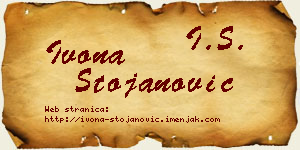 Ivona Stojanović vizit kartica